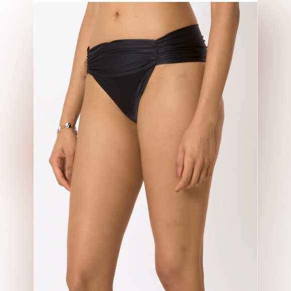 Lygia& Nanny Jasper ruched black bikini bottoms- NWT size 38- XS/2 - Picture 2 of 7